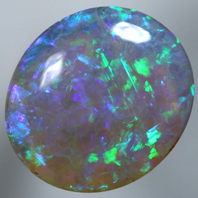 SOLID CRYSTAL OPAL Very bright Flag Harlequin pattern SEE VIDEO